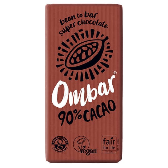Ombar Organic Vegan Dark 90% Raw Chocolate Bar