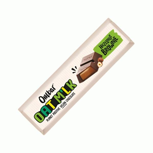 Ombar Organic Vegan Oat M'lk Hazelnut Brownie Chocolate Bar 42g