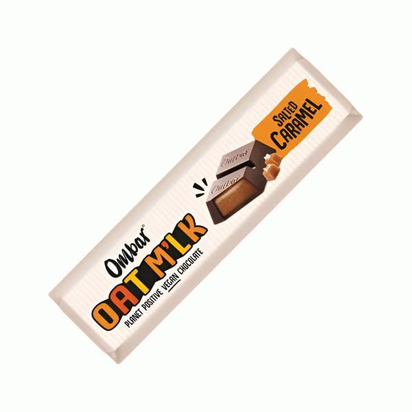 Ombar Organic Vegan Oat M'lk Salted Caramel Chocolate Bar 42g