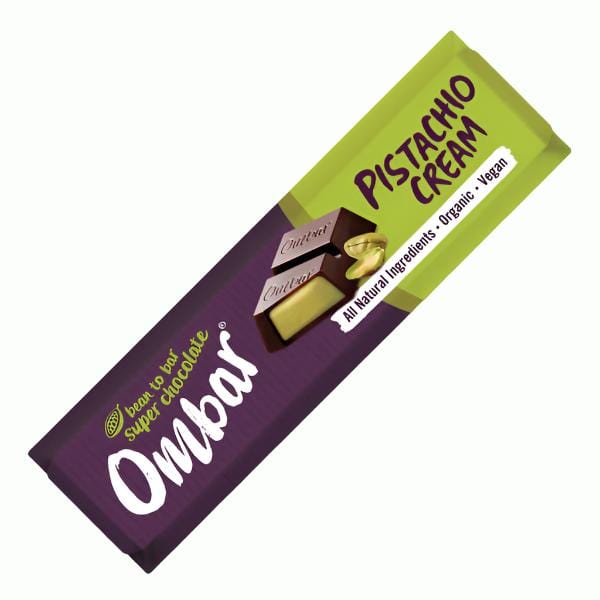 Ombar Organic Vegan Pistachio Cream Filled Chocolate Bar 42g