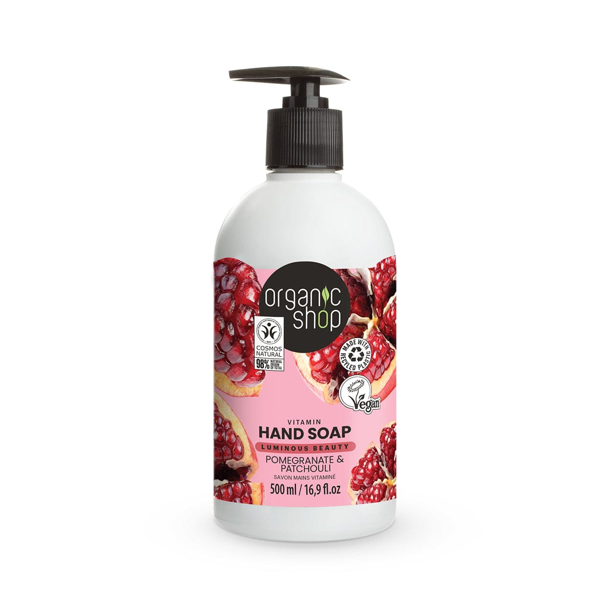 Organic Shop Pomegranate & Patchouli Hand Soap 500ml