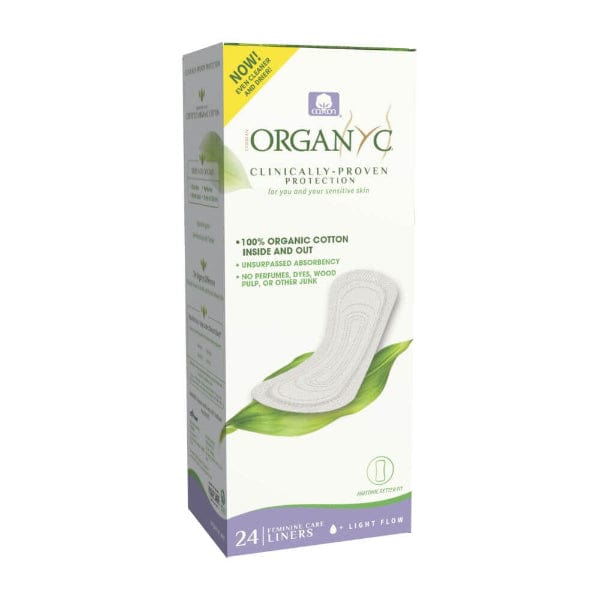 Organyc Organic Cotton Panty Liners Flat Light Flow (24)