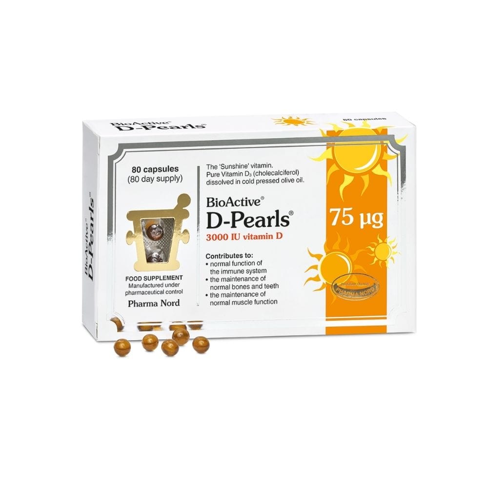 Pharmanord BioActive Vitamin D-Pearls 3000 IU 80 Caps