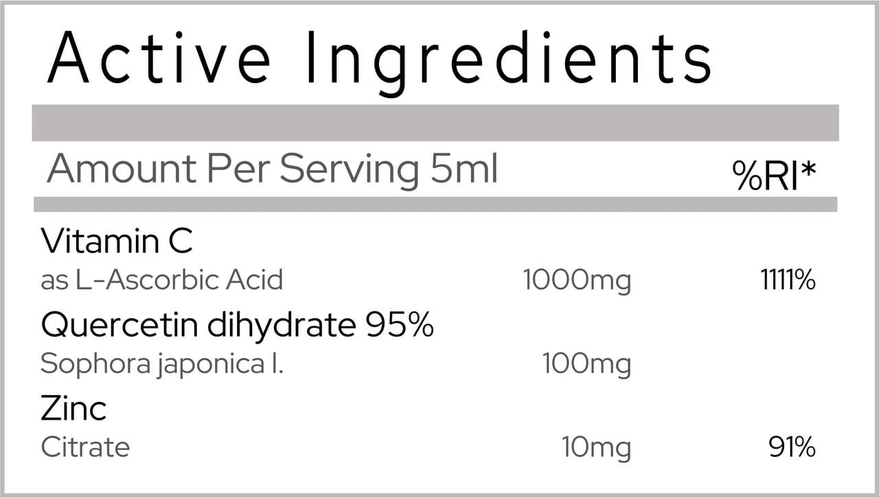 Porebski Liposomal Vitamin C, Quercetin & Zinc 500ml
