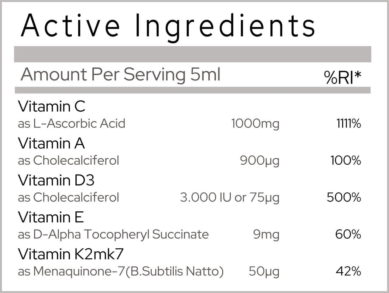Porebski Liposomal Vitamins C & ADEK 500ml