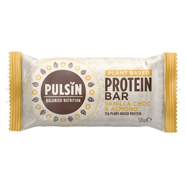 Pulsin Vanilla Choc & Almond Protein Bar 50g