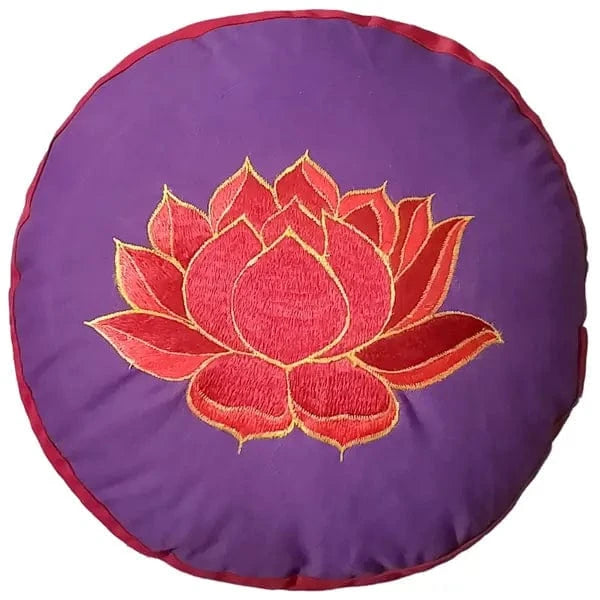 Purple and red meditation Cushion