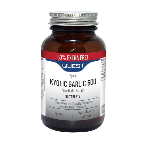 Quest Kyolic Garlic 600 90 Tabs (60+30 Free)