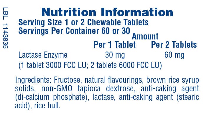 Natures Plus Say Yes to Dairy® | Natural Lactase Enzyme 50 Chewable Tabs