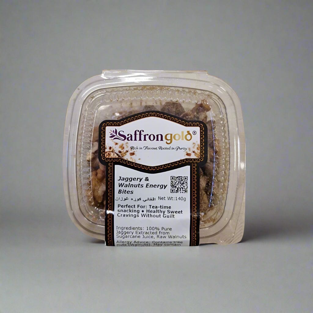 Saffron Gold Jaggery & Walnut Energy Bites 140g