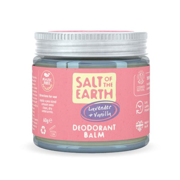 Salt Of The Earth Lavender & Vanilla Natural Deodorant Balm 60g