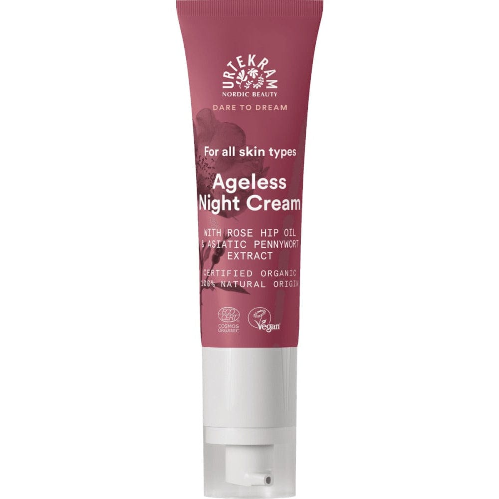 Tube of Urtekka Ageless Night Cream on a white background