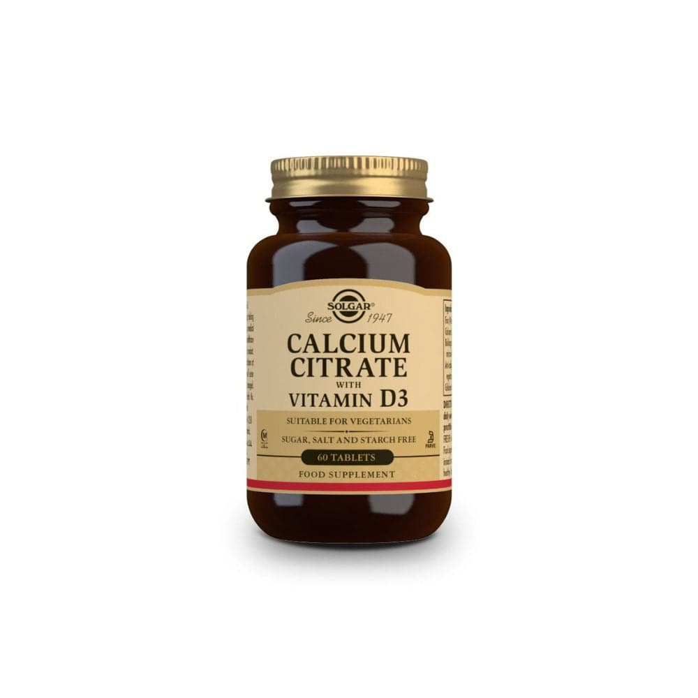 Solgar Calcium Citrate with Vitamin D3 60 Tablets