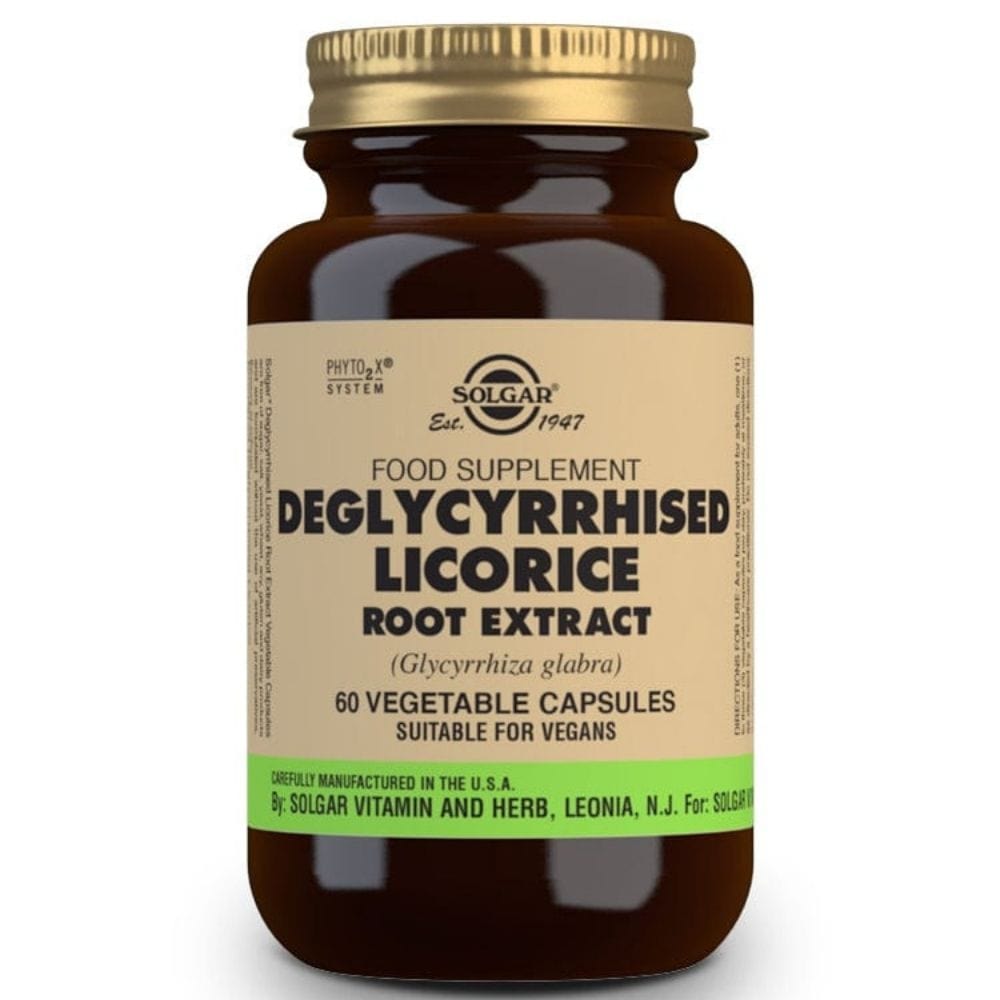 Solgar Deglycerrised Licorice Root Extract 60 Veg Caps