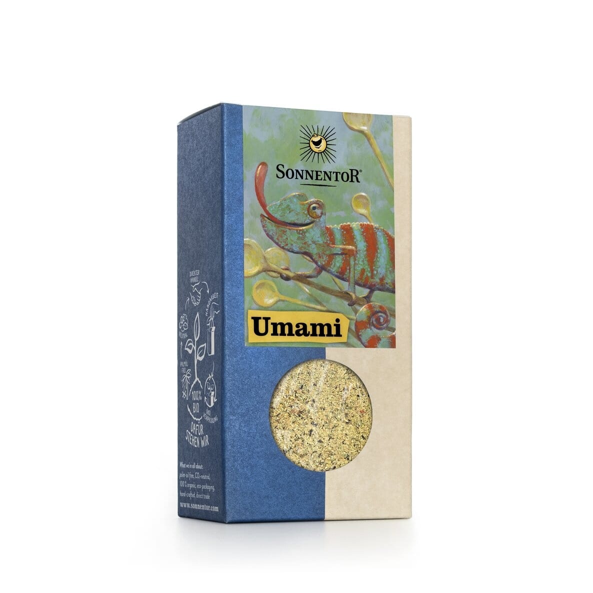 Sonnentor Umami seasoning packaging on a white background