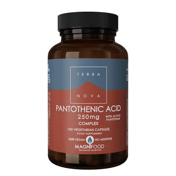 Terranova Pantothenic Acid 250mg Complex 100 Caps