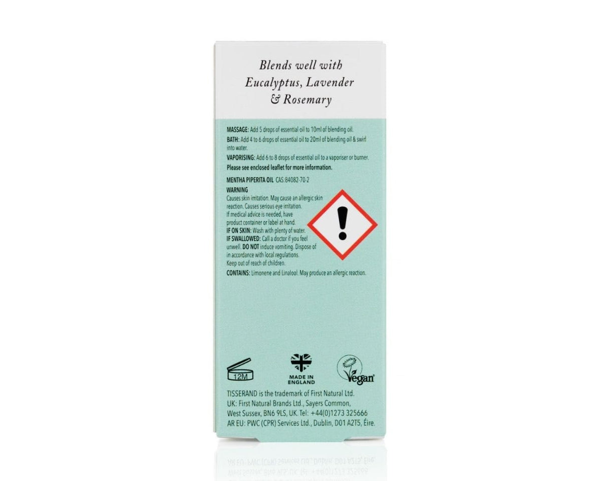 Tisserand Organic Peppermint Essential Oil back