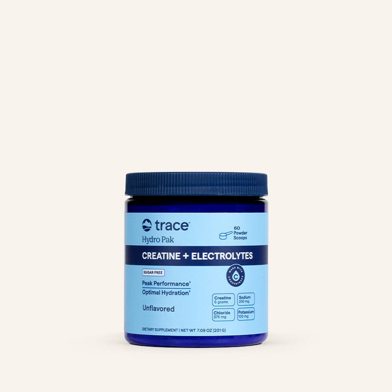 Trace Minerals Creatine + Electrolytes Powder Unflavoured 201g