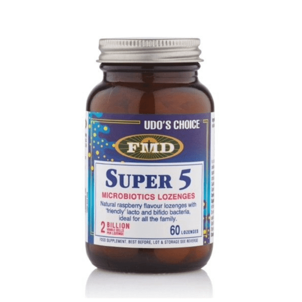 Udo's Choice Super 5 Microbiotic 60 Lozenges
