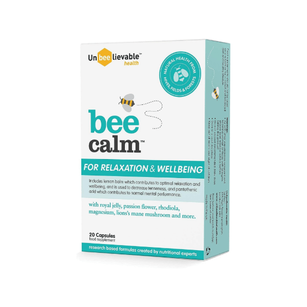 Unbeelievable Bee Calm Relaxation and Wellbeing Support 20 Caps