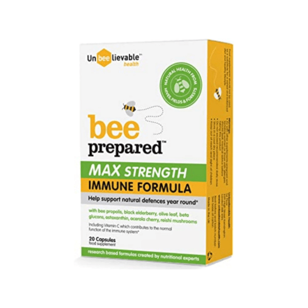 Unbeelievable Bee Prepared Max Strength Immune Formula 20 Caps