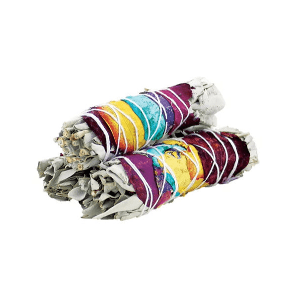 7 Chakra White Sage Smudge Stick