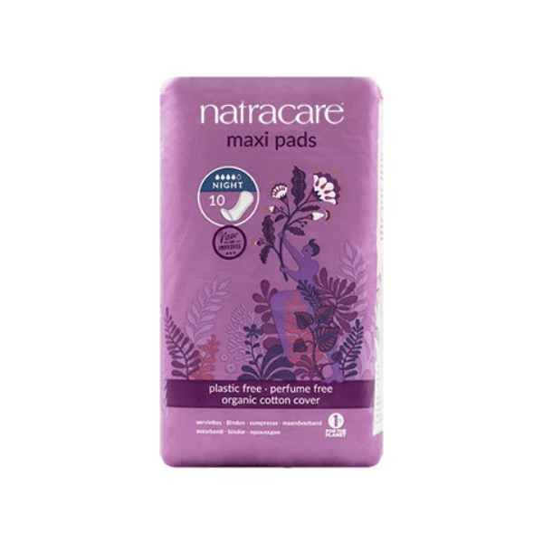 Natracare Night Time Maxi Pads (10)