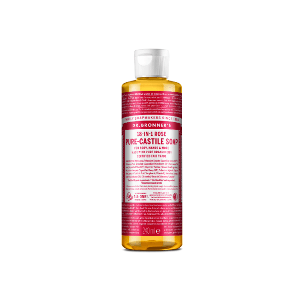 Dr Bronner's Castile Liquid Soap Rose