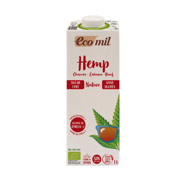 Ecomil Organic Hemp Drink Sugar Free 1lt