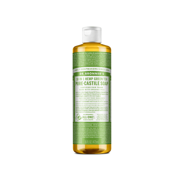 Dr Bronner's Castile Liquid Soap Green Tea