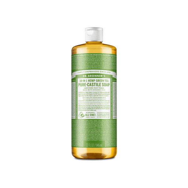 Dr Bronner's Castile Liquid Soap Green Tea