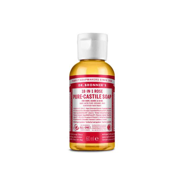 Dr Bronner's Castile Liquid Soap Rose