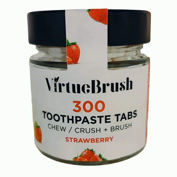 Virtue Brush Strawberry Toothpaste Tabs With Fluoride 300 Tabs