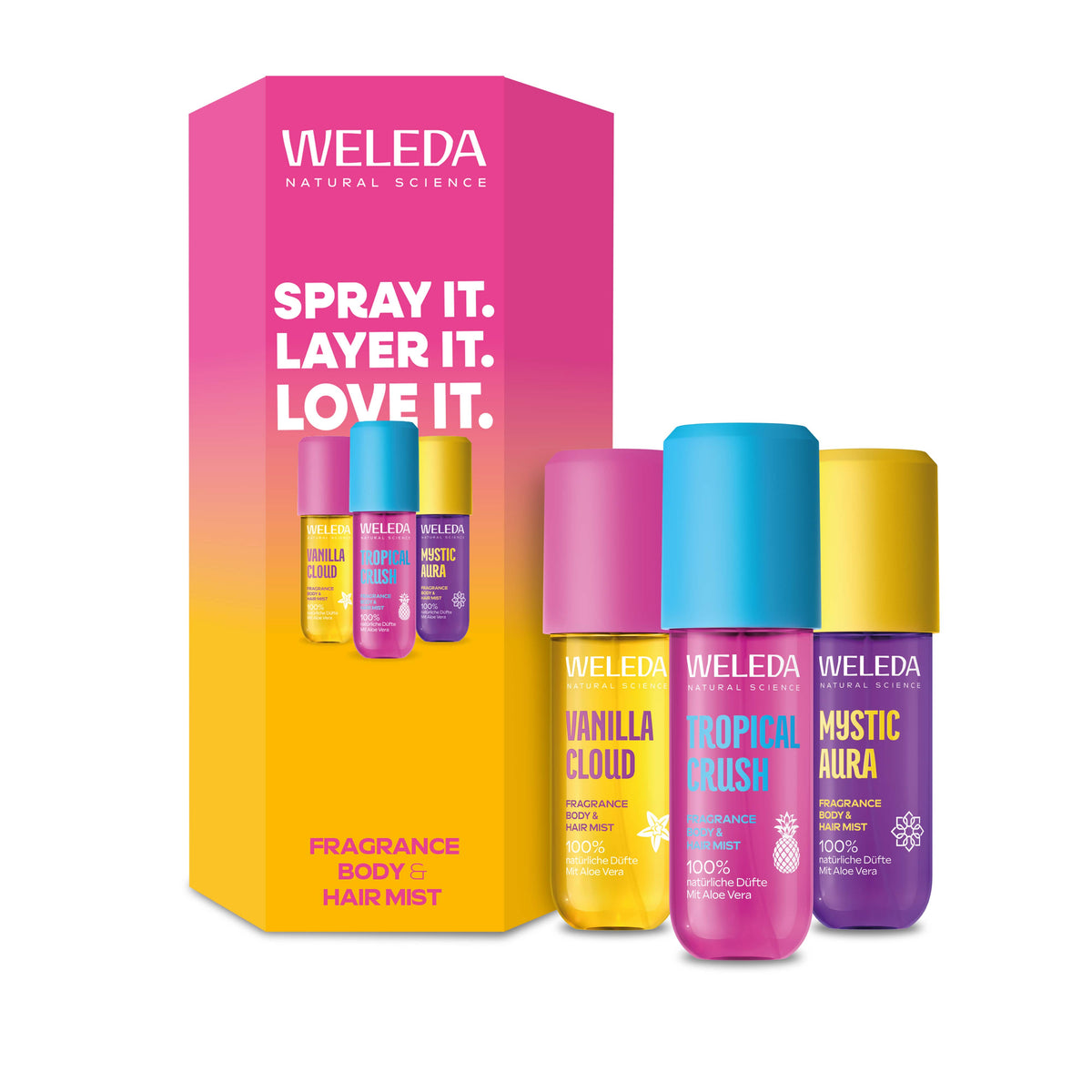 Weleda Body & Hair Mist Trio Gift Set