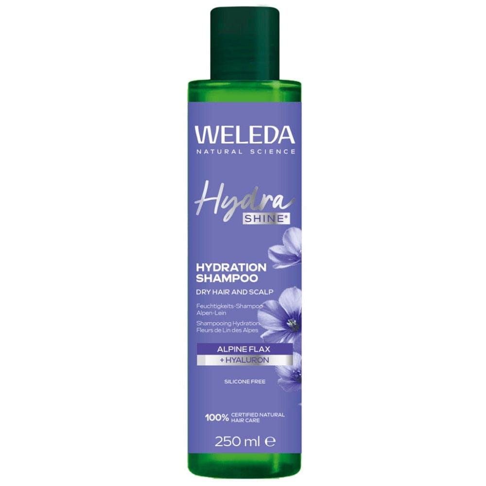 Weleda Hydration Shampoo bottle on a white background