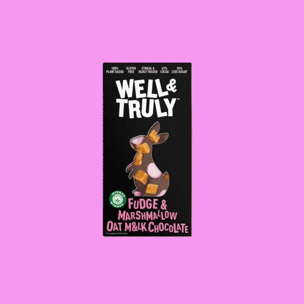 Well & Truly Vegan Fudge & Marshmallow Chocolate Bar 90g