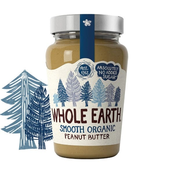 Whole Earth Organic Smooth Peanut Butter 340g