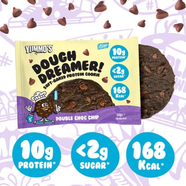 Yummo's Double Choc Chip Vegan Protein Cookie 50g