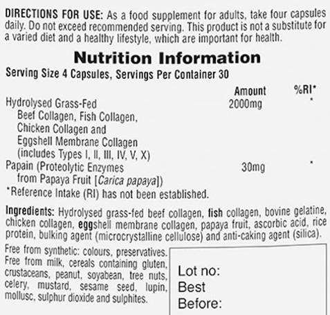 Natures Plus Collagen Peptides 120 Caps