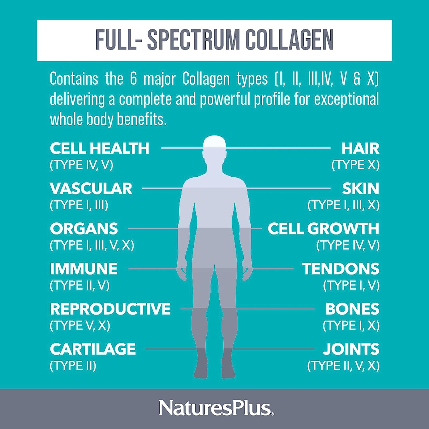 Natures Plus Collagen Peptides 120 Caps