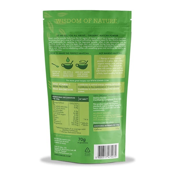 Iswari Organic Matcha Powder 70g