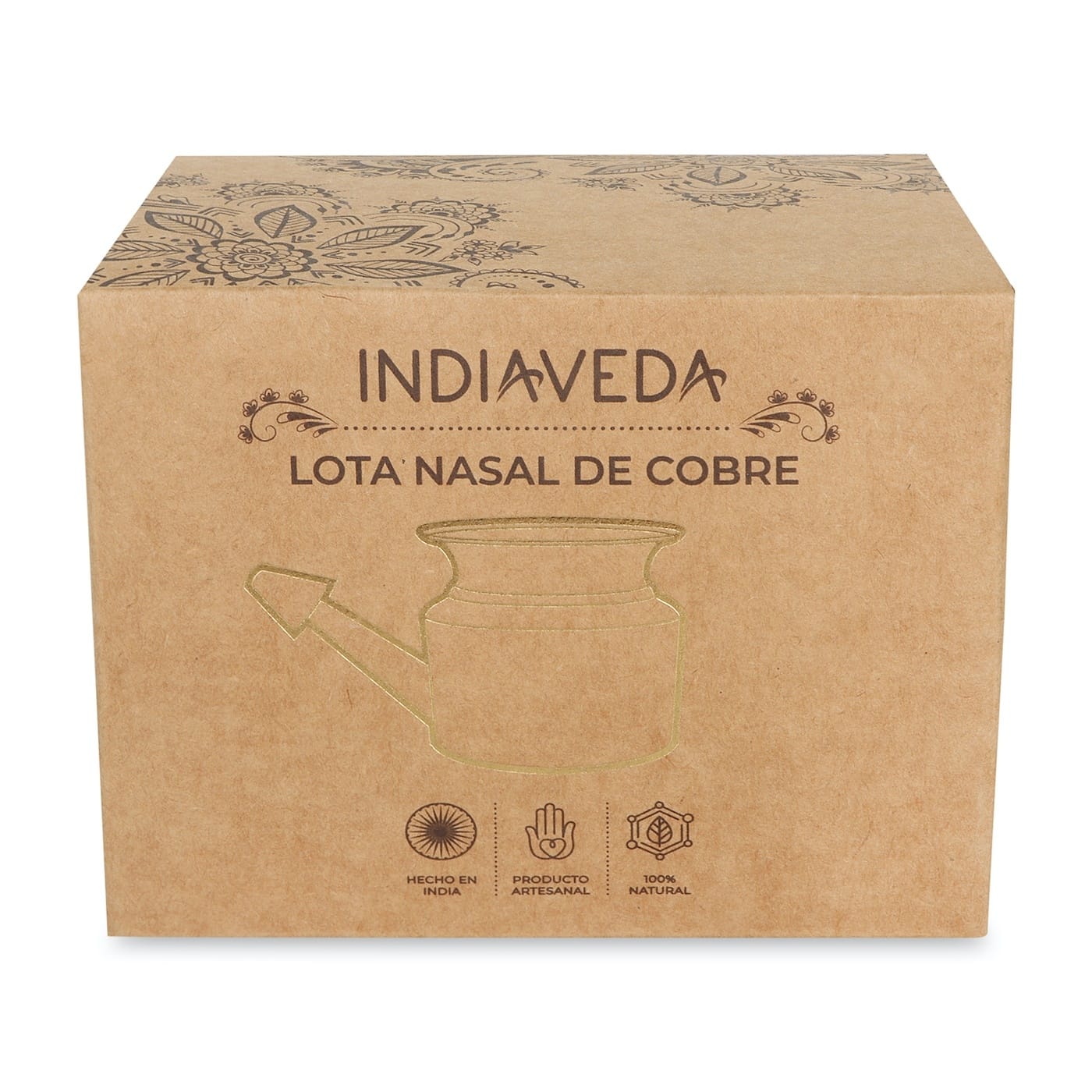 Indiaveda Copper Neti Pot | Traditional Ayurvedic Nasal Cleansing Pot