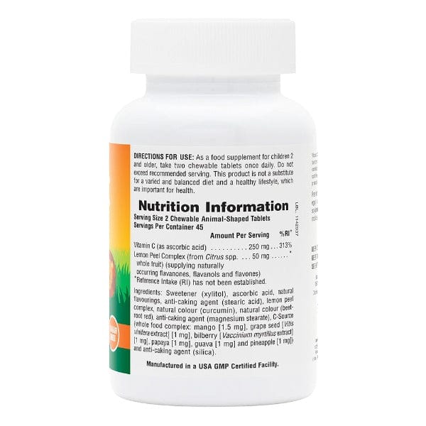 Natures Plus Animal Parade SUGAR FREE Vitamin C 90 Tabs