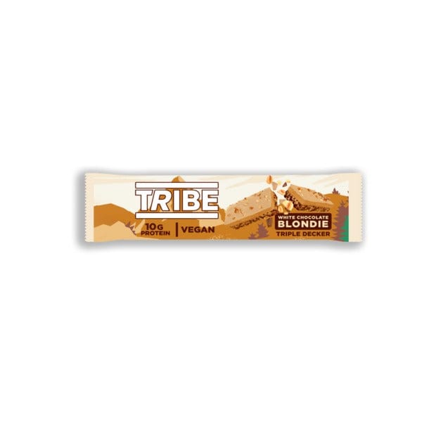 Tribe Choc White Choc Blondie Triple Decker Bar 40g