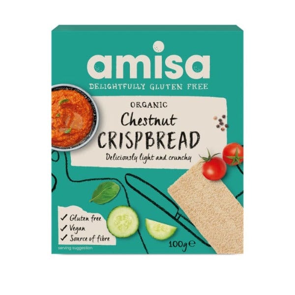 Amisa Gluten Free Organic Chestnut Crispbread 100g