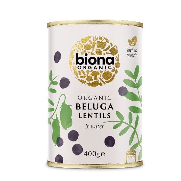 Biona Organic Beluga Lentils Can 400g