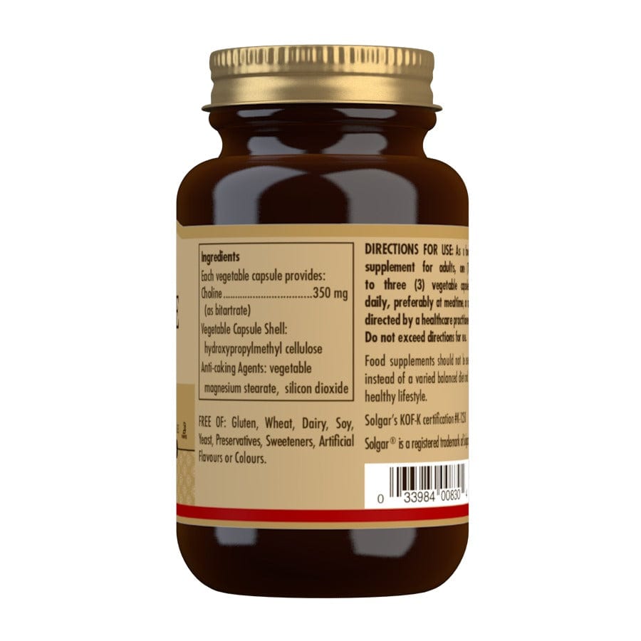 Solgar Choline 350 mg 100 Caps