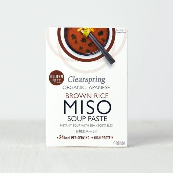 Clearspring Brown Rice Miso Soup Paste 4x15g