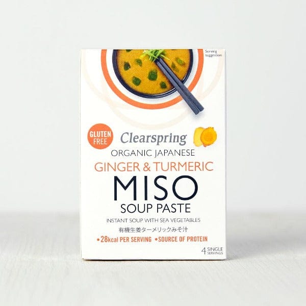 Clearspring Organic Ginger & Turmeric Miso Soup Paste 4x15g