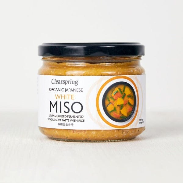 Clearspring Organic Japanese White Miso Paste - Unpasteurised 270g Jar
